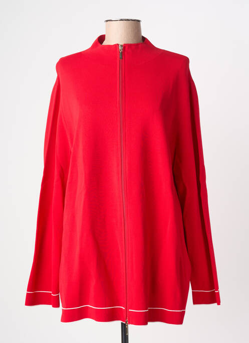 Gilet manches longues stretch rouge MARINA RINALDI femme