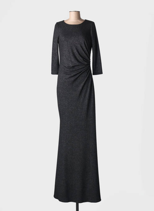 Robe longue manches longues manches longues noir WEILL femme