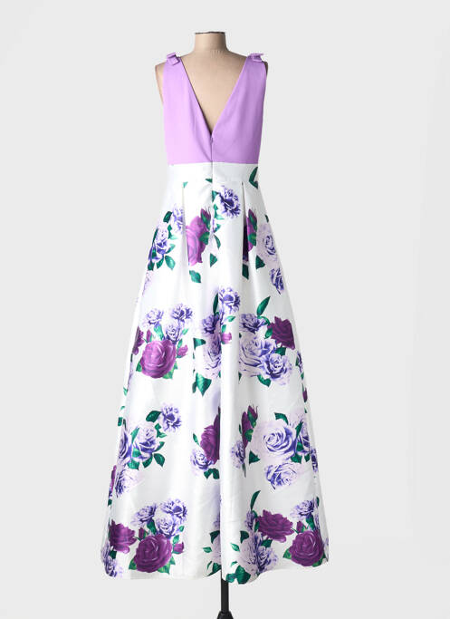 Robe longue imprimé fleurs sans manche violet PROMLIFE femme