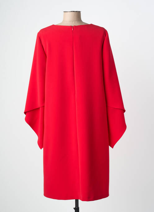 Robe mi-longue manches 3/4 manches 3/4 rouge WEILL femme