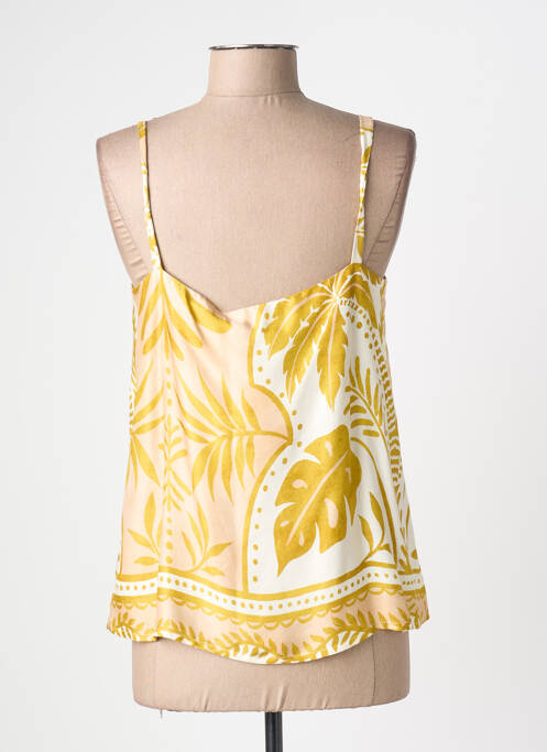 Top col carré fines bretelles beige BLEU BLANC ROUGE femme