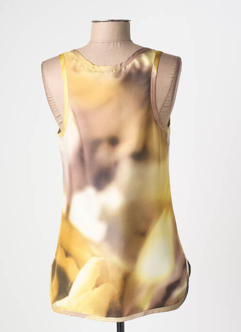 Top coupe fluide sans manche beige MAXMARA femme