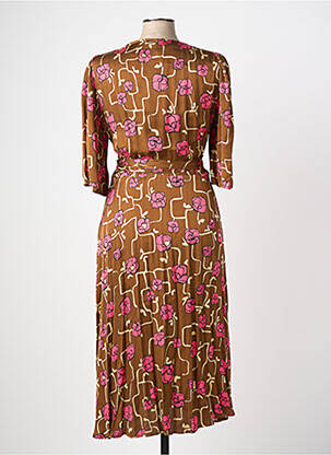 Robe longue manches longues manches longues marron TARA JARMON femme