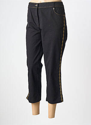 Pantacourt stretch taille normale noir FUEGO WOMAN femme