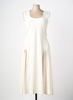 Robe longue sans manche sans manche beige INDIES femme