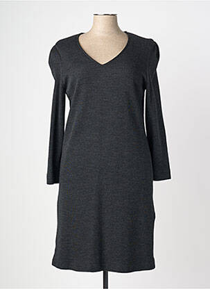 Robe mi-longue manches longues manches longues gris WEILL femme