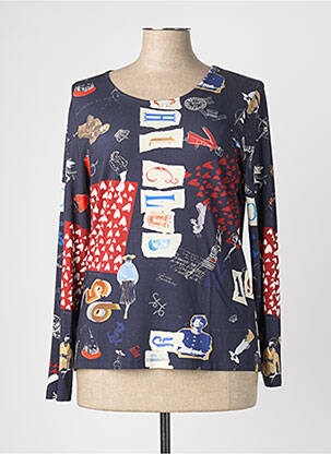 Top stretch manches longues bleu FUEGO WOMAN femme