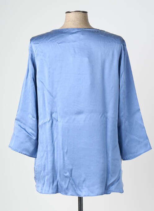Blouse col rond manches longues bleu MARINA RINALDI femme