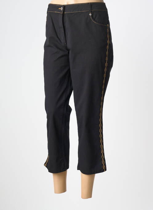 Pantacourt stretch taille normale noir FUEGO WOMAN femme