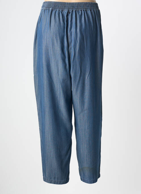 Pantalon large tissage popeline taille normale bleu MARINA RINALDI femme