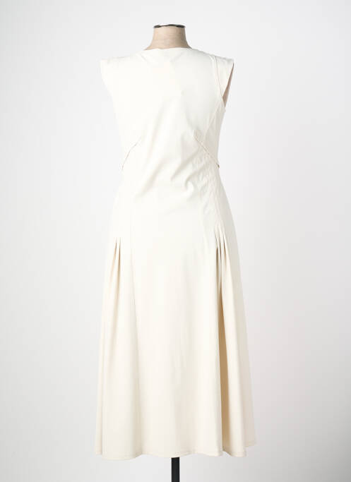 Robe longue sans manche sans manche beige INDIES femme