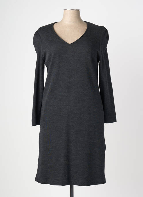 Robe mi-longue manches longues manches longues gris WEILL femme
