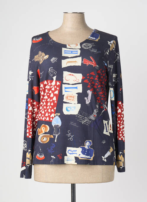 Top stretch manches longues bleu FUEGO WOMAN femme