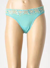 Tanga broderie bleu MARIE JO femme