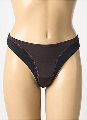 Tanga tanga marron MARIE JO femme