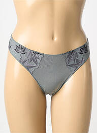 Tanga broderie gris ALLUMETTE femme