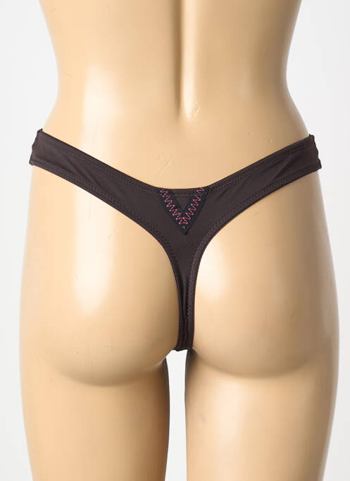 Tanga tanga marron MARIE JO femme