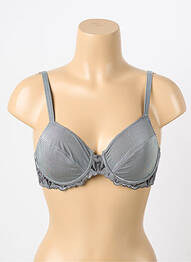 Soutien-gorge broderie haut soutien-gorge emboitant gris ALLUMETTE femme