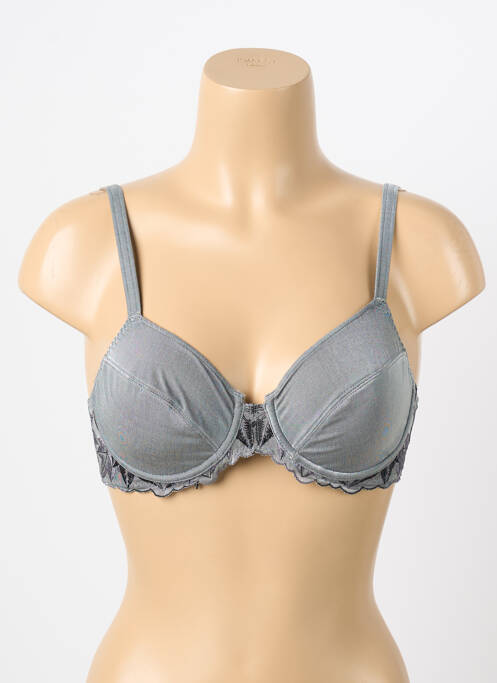 Soutien-gorge broderie haut soutien-gorge emboitant gris ALLUMETTE femme