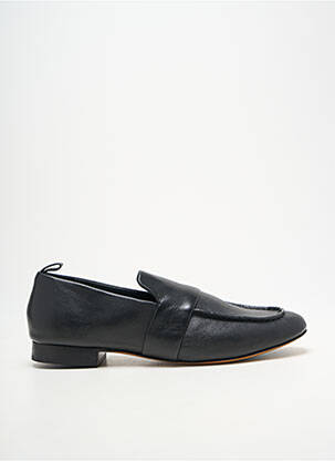 Mocassins tissage satiné talon plat jusqu'à 3cm noir JVAM femme