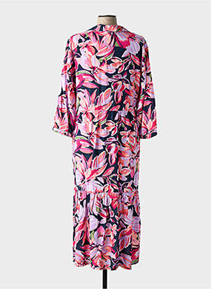 Robe longue manches longues manches longues rose STREET ONE femme