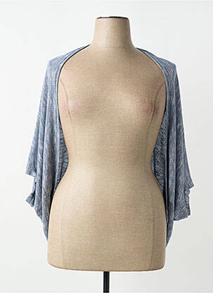 Gilet manches courtes manches courtes bleu ZELI femme