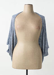 Gilet manches courtes manches courtes bleu ZELI femme