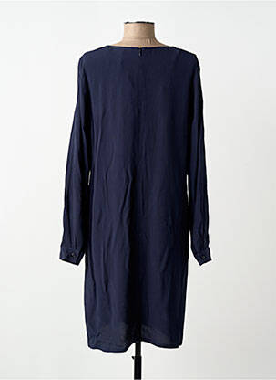 Robe mi-longue manches longues manches longues bleu LPB femme