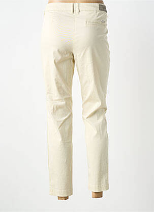Pantalon 7/8 fermeture zippée sous rabat boutonné beige LPB femme