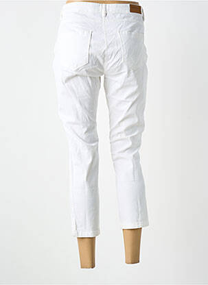 Pantacourt stretch taille normale blanc C'EST BEAU LA VIE femme