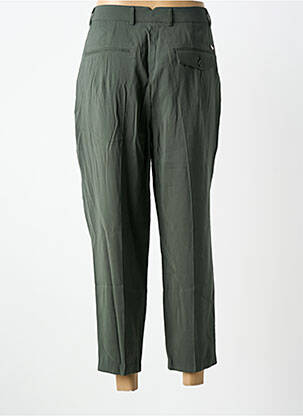 Pantalon 7/8 fermeture zippée sous rabat boutonné vert LPB femme