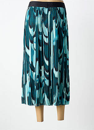 Jupe mi-longue taille élastique bleu STREET ONE femme