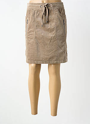 Jupe courte poches beige STREET ONE femme