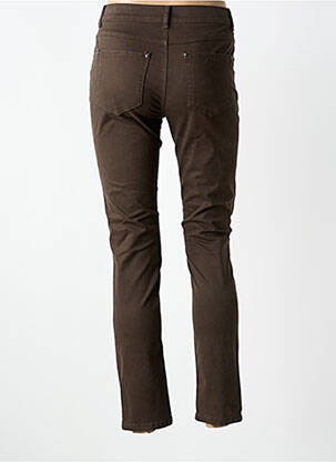 Pantalon slim poches marron ANNA MONTANA femme