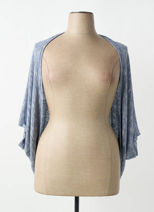 Gilet manches courtes manches courtes bleu ZELI femme