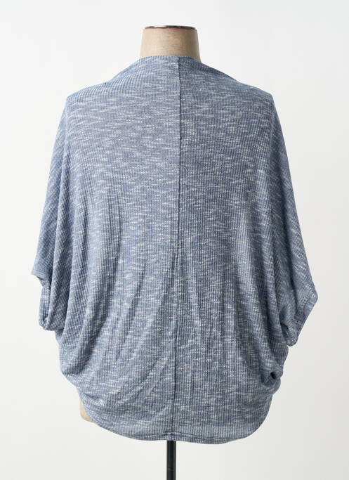 Gilet manches courtes manches courtes bleu ZELI femme