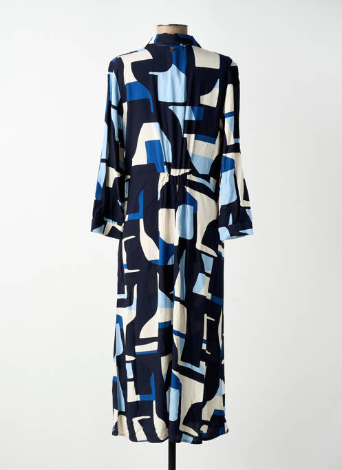 Robe longue imprimé fantaisie manches longues bleu STREET ONE femme