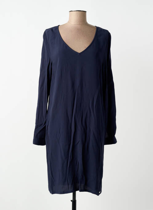 Robe mi-longue manches longues manches longues bleu LPB femme