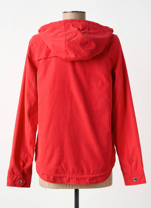 Coupe-vent manches longues a capuche rouge C'EST BEAU LA VIE femme