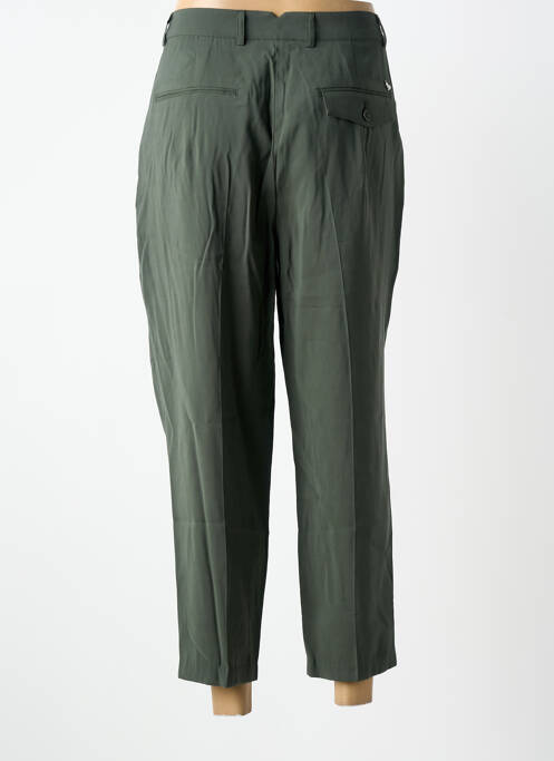 Pantalon 7/8 fermeture zippée sous rabat boutonné vert LPB femme
