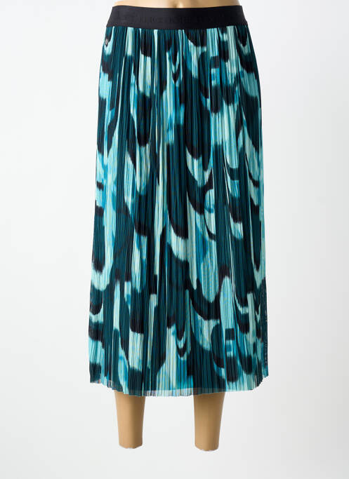 Jupe mi-longue taille élastique bleu STREET ONE femme