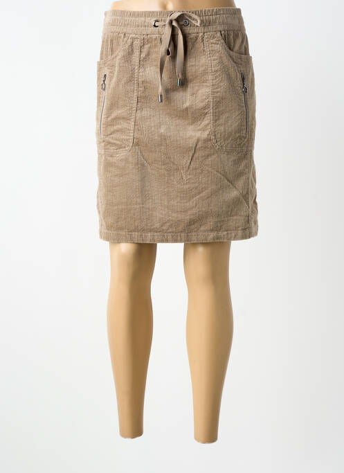 Jupe courte poches beige STREET ONE femme