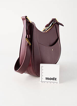 Sac fermeture zippée forme rectangulaire violet LÉO ET VIOLETTE femme