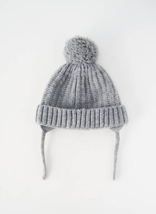 Bonnet fermeture liens à nouer gris ZARA garcon