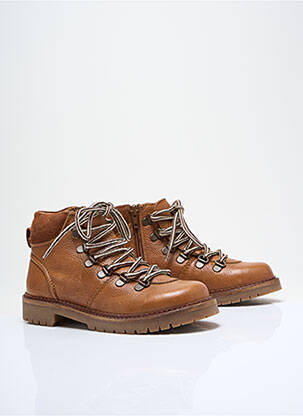 Bottines/boots talon bas talon bas marron CYRILLUS garçon