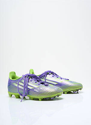 Baskets sport football bout rond violet ADIDAS enfant