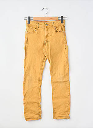 Pantalon slim stretch taille ajustable orange OKAÏDI garcon