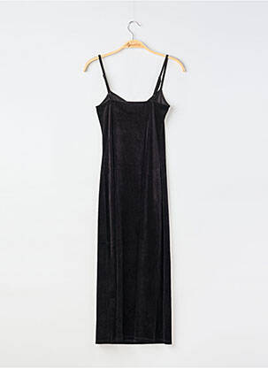 Robe mi-longue coupe cintrée fines bretelles noir DIVIDED H&M femme