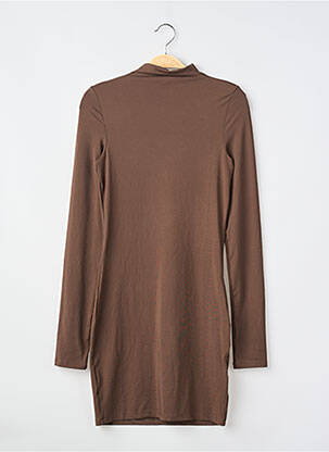 Robe courte manches longues manches longues marron DIVIDED H&M femme