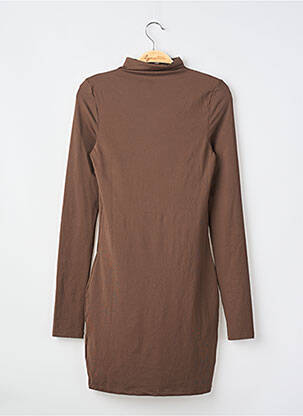 Robe courte manches longues manches longues marron DIVIDED H&M femme